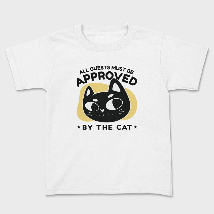 Approved by the Cat, Kids' T-Shirt