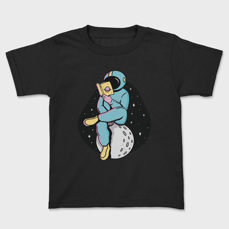 Astronaut Reading moon, Детска Тениска