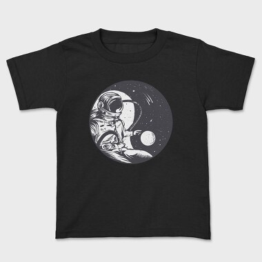 Astronaut Yin Yang, Kids' T-Shirt