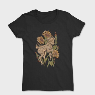 Baby Goat Sunflowers, Women's T-Shirt