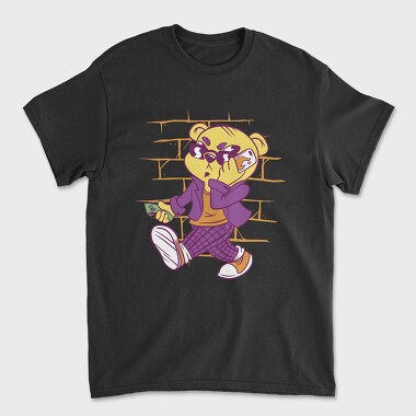 Bad Cool Bear, Unisex Men's T-Shirt