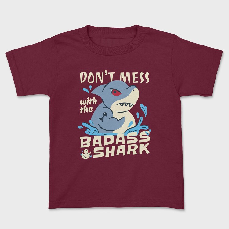 Badass Shark, Kids' T-Shirt