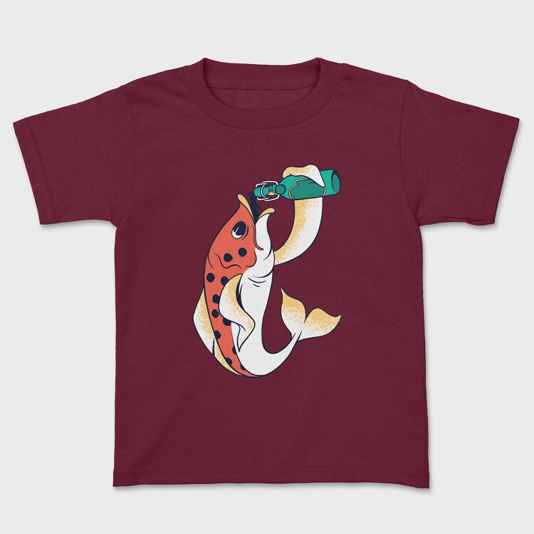 Beer Fish, Kids' T-Shirt