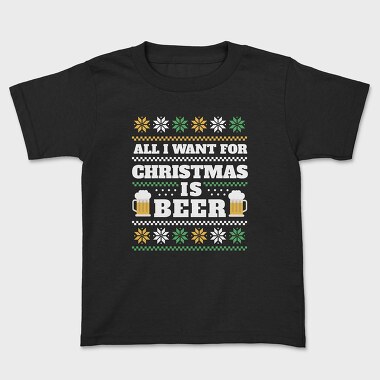 Beer Ugly Sweater 2, Kids' T-Shirt