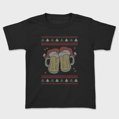 Beer Ugly Sweater, Kids' T-Shirt