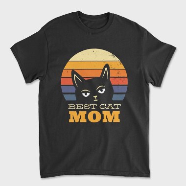Unisex Men's T-Shirt, Best Cat Mom Retro