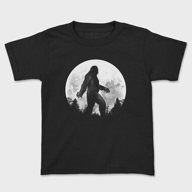 Big Foot Moon Monochrome, Kids' T-Shirt