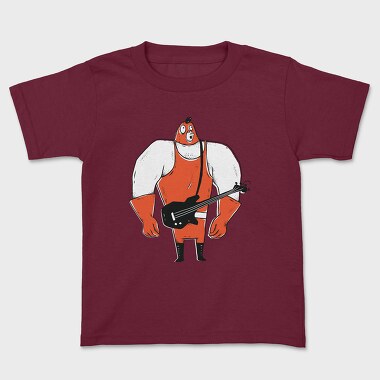 Big Guitar Player, Kids' T-Shirt