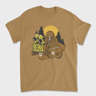Bigfoot Guitar, Унисекс Мъжка Тениска