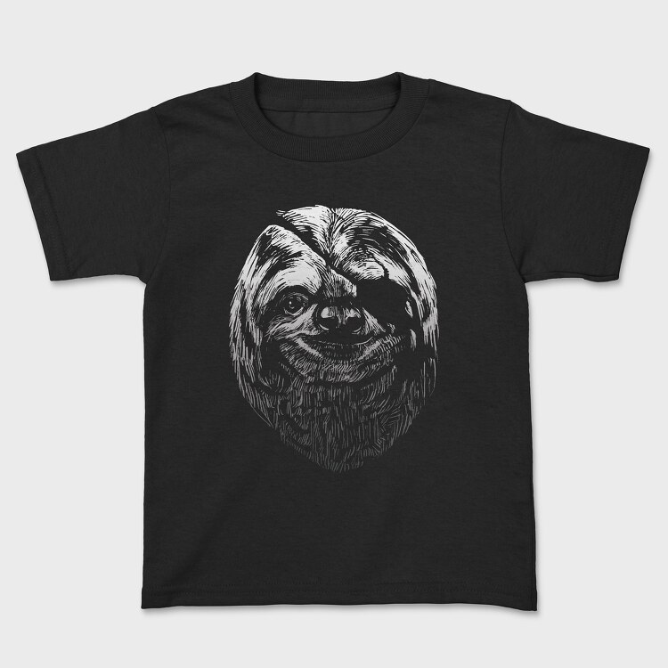 Blindfold Sloth Portrait, Детска Тениска