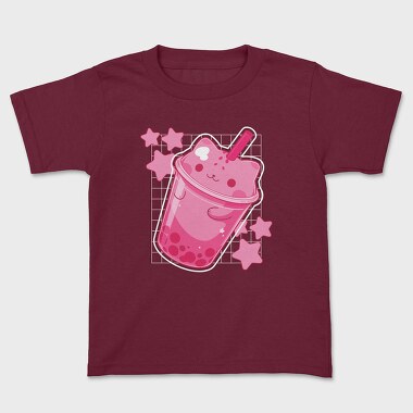 Boba Cat, Kids' T-Shirt