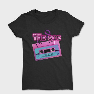 Born in the 80 S Pink Cassette, Women's T-Shirt
