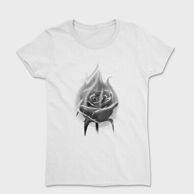Burning Rose, Women's T-Shirt