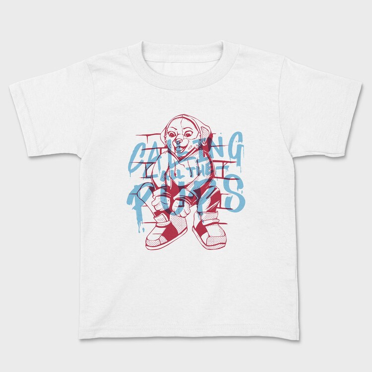 Calling All the Pups, Kids' T-Shirt