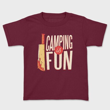 Детска Тениска, Camping Is Fun