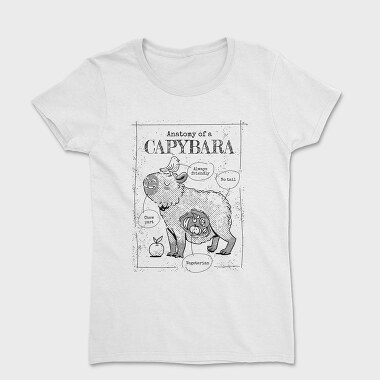 Capybara Anatomy, Women's T-Shirt