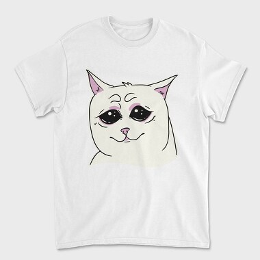 Унисекс Мъжка Тениска, Cat Crying