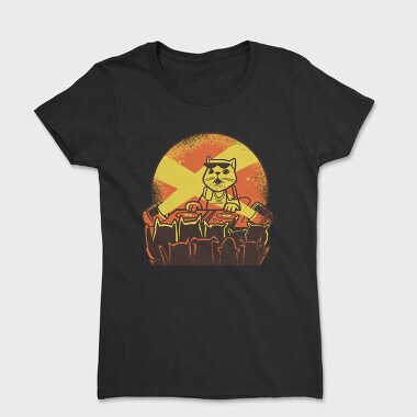 Cat Dj, Women's T-Shirt