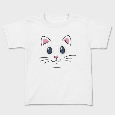 Cat Face, Kids' T-Shirt