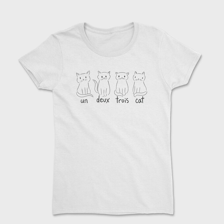 Cat French Quote, Women's T-Shirt