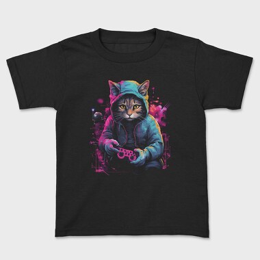 Cat Gaming, Kids' T-Shirt