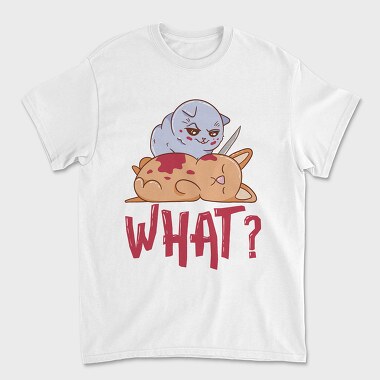 Cat Killing Dog, Unisex Men's T-Shirt