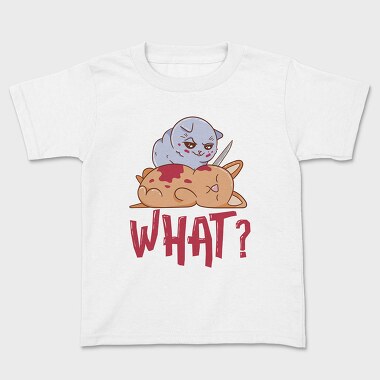Kids' T-Shirt, Cat Killing Dog
