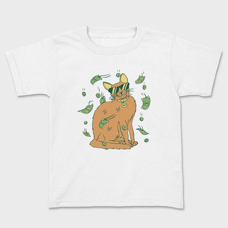 Cat Money, Kids' T-Shirt