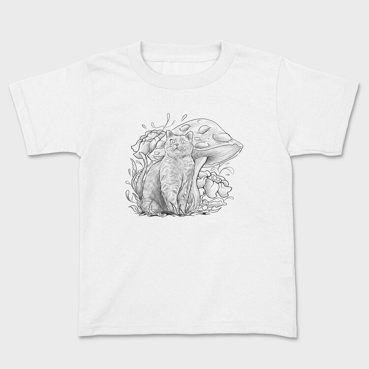 Cat Shroom, Kids' T-Shirt