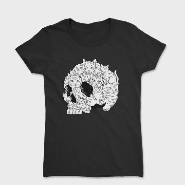 Cats Skull, Women's T-Shirt