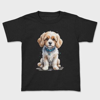 Cavachon Dog Watercolor, Kids' T-Shirt