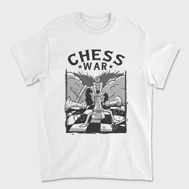 Chess War, Unisex Men's T-Shirt