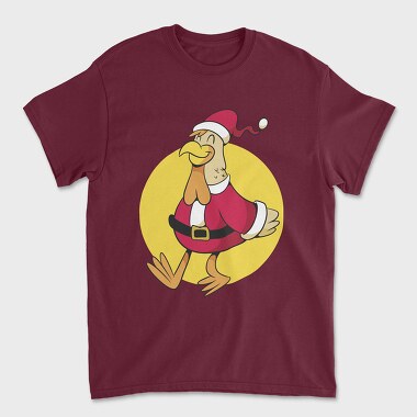 Chicken Santa, Unisex Men's T-Shirt