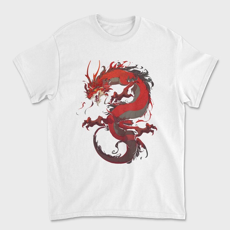 Unisex Men's T-Shirt, Chinese Dragon