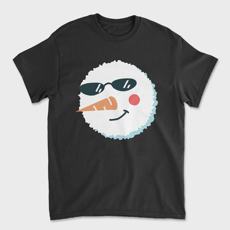 Christmas Snowman Faces 3, Унисекс Мъжка Тениска