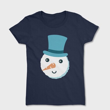 Christmas Snowman Faces 5, Women's T-Shirt