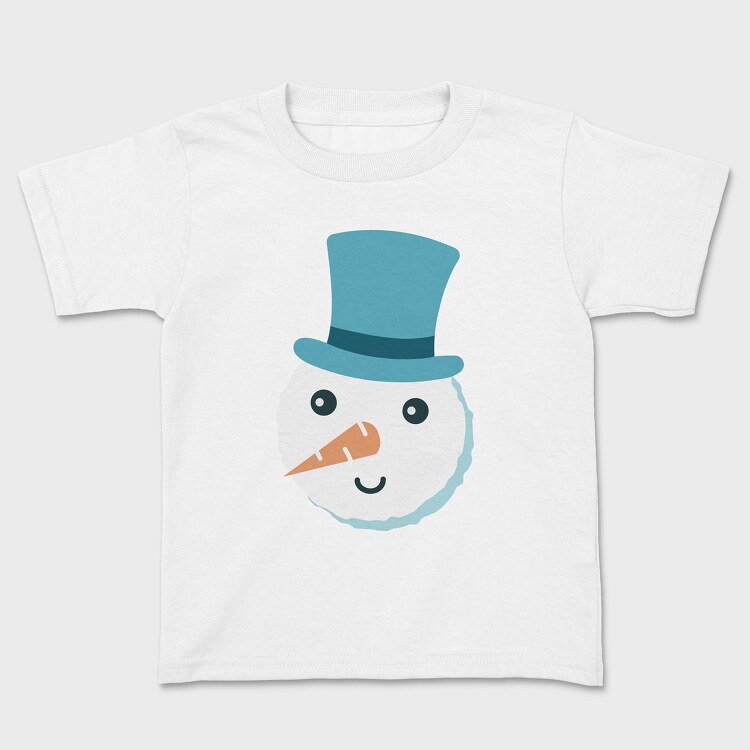 Christmas Snowman Faces 5, Детска Тениска