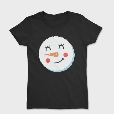 Women's T-Shirt, Christmas Snowman Faces 8