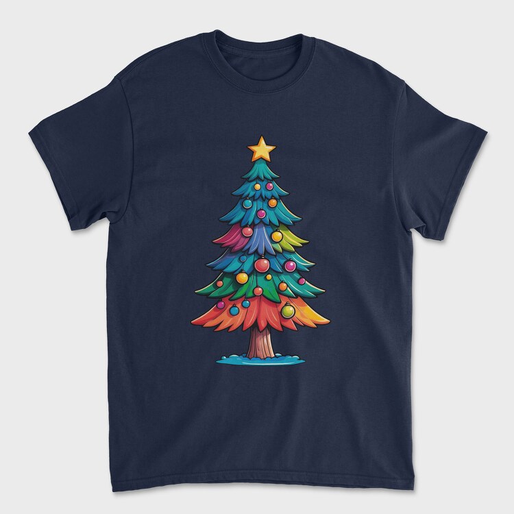 Christmas Tree Color, Unisex Men's T-Shirt