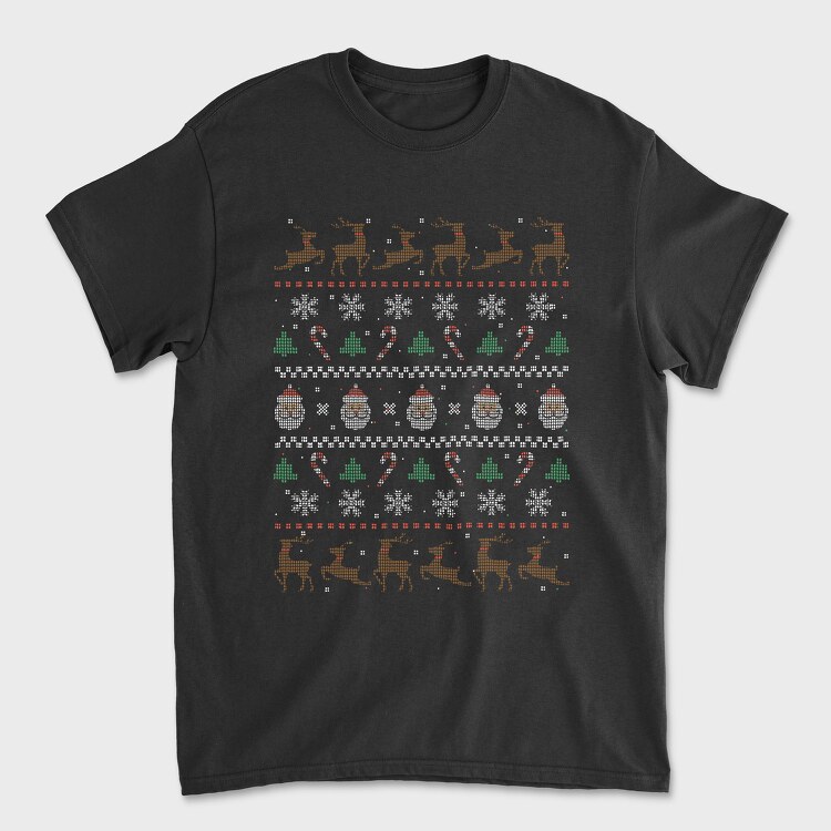 Christmas Ugly Sweater, Unisex Men's T-Shirt