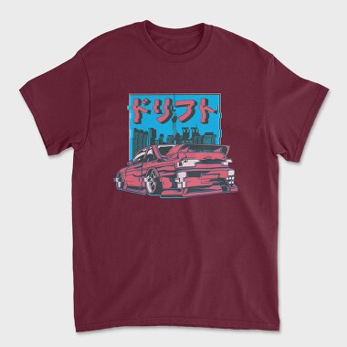 Unisex Men's T-Shirt, City Glitch Car