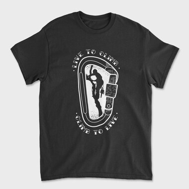 Climb to Live, Unisex Men's T-Shirt