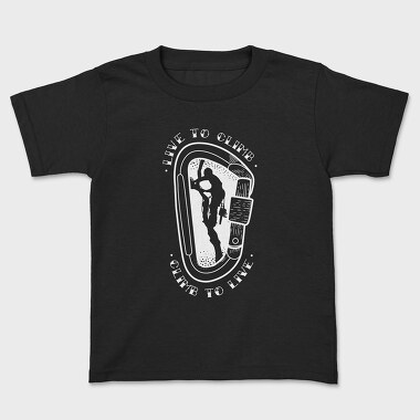 Climb to Live, Kids' T-Shirt