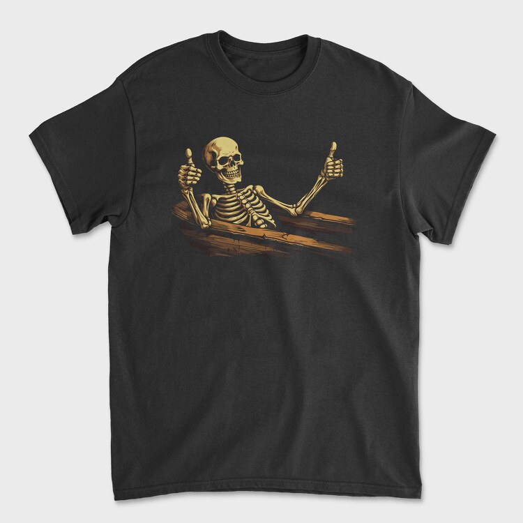 Coffin Skeleton Like, Унисекс Мъжка Тениска