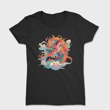 Colorful Dragon Chinese, Women's T-Shirt