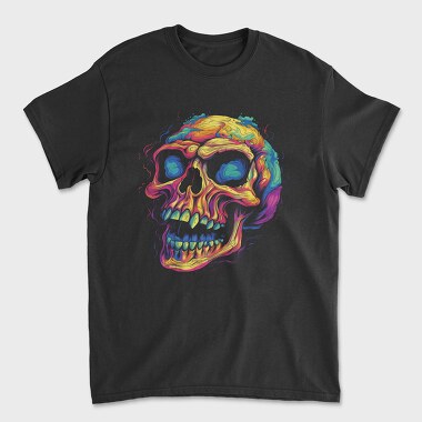 Colorful Skull, Unisex Men's T-Shirt