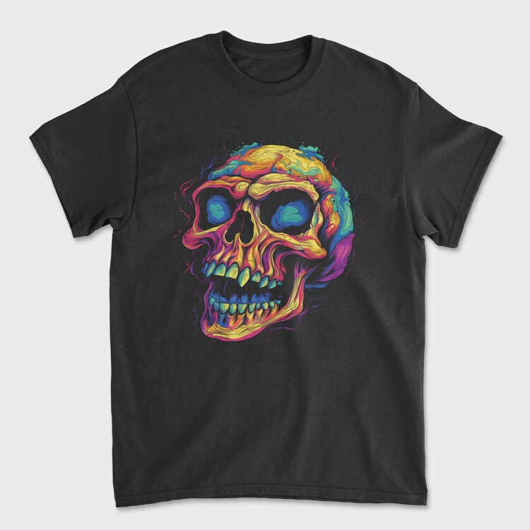 Colorful Skull, Unisex Men's T-Shirt