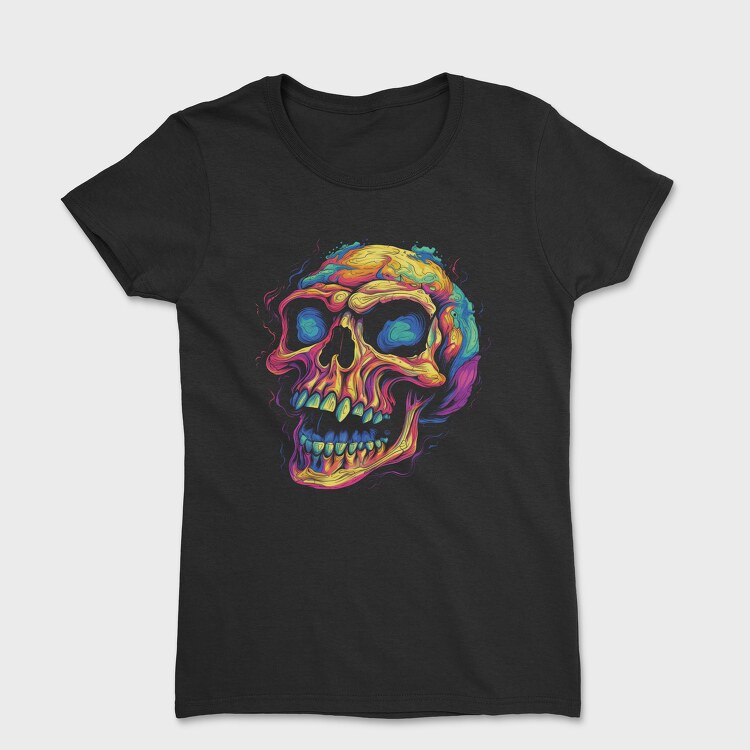 Colorful Skull, Women's T-Shirt