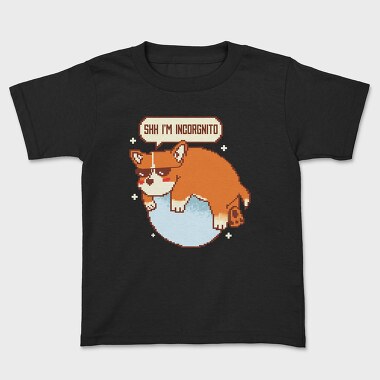Corgi Dog Pixel, Детска Тениска