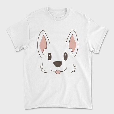 Унисекс Мъжка Тениска, Corgi Face